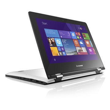 NB Lenovo Ideapad 11,6" HD LED Yoga 300 - 80M1001WHV - Fehér - Windows® 10 Home - Touch