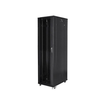 Lanberg 19" szabadon álló rack szekrény 47U/800X1000 lapraszerelt, fekete