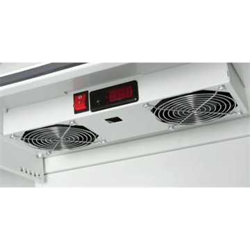 FORMRACK Ventilátor egység kültéri szekrényekhez, digitális termosztáttal, 2 ventilátor
