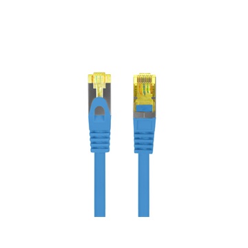 Lanberg Patch kábel CAT.6a S/FTP LSZH 1m kék, réz