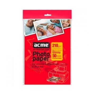 PAP Acme Fotópapír A4 210g 50lap/csomag Fényes