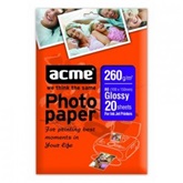 PAP Acme Fotópapír Premium A6 260g 20lap/csomag (10*15) Fényes