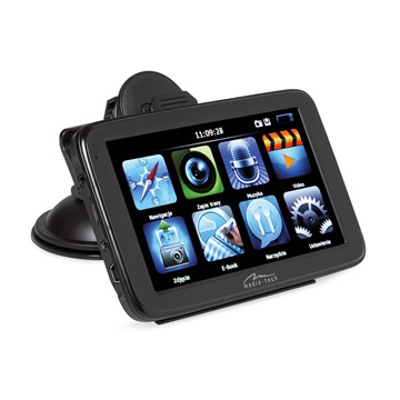 PNA Media-Tech MT5034PAK Drive GPS autóskamerával+ tolató kamera