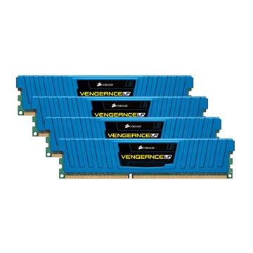 RAM Corsair Vengeance DDR3 1600MHz / 16GB KIT (4x4GB) - Low profile Blue