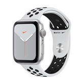Apple Watch Nike Series 5 GPS 44mm Ezüst alumíniumtok - Fehér Nike sportszíj