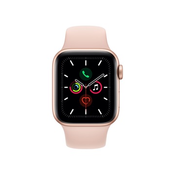 Apple Watch Series 5 GPS Cellular 40mm Arany alumíniumtok - Rózsakvarc sportszíj