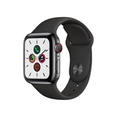 Apple Watch Series 5 GPS Cellular 40mm Asztrofekete rozsdamentes acéltok - Fekete sportszíj