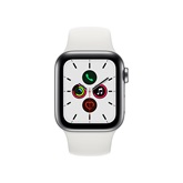 Apple Watch Series 5 GPS Cellular 40mm Rozsdamentes acéltok - Fehér sportszíj
