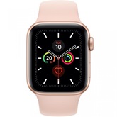 Apple Watch Series 5 GPS 44mm Aranyszínű alumíniumtok -  Rózsakvarc sportszíj