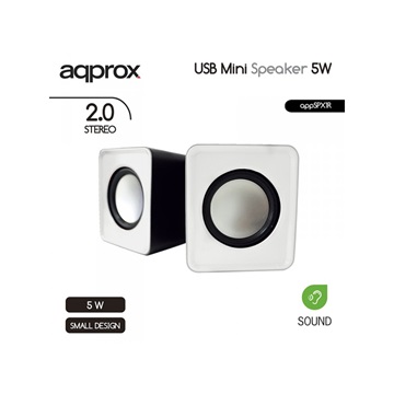 SPK Approx 2.0 appSPX1W Mini hangszóró 5W - Fehér