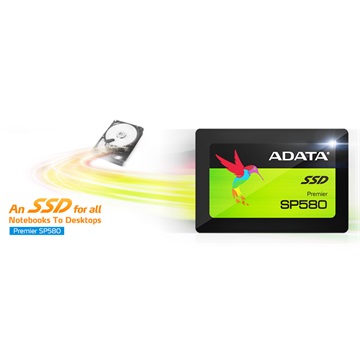SSD 2,5" ADATA SATA3 Premier Pro SP580- 240GB - 9JASP850SS3240GMC