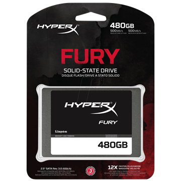 Kingston SATA HyperX Fury - 480GB - SHFS37A/480G
