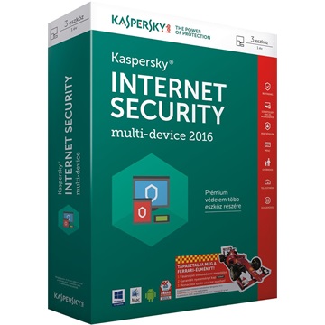 Kaspersky Internet Security 2016 Multi-Device HUN 3+1 Device Box