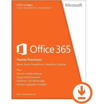 MS Office M365 Family Hungarian EuroZone Subscr 1YR Medialess (6 User)