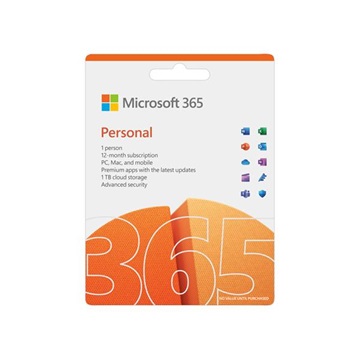 SW MS Office M365 Personal ENG Subscr P10 Eurozone 1 License Medialess 1 year