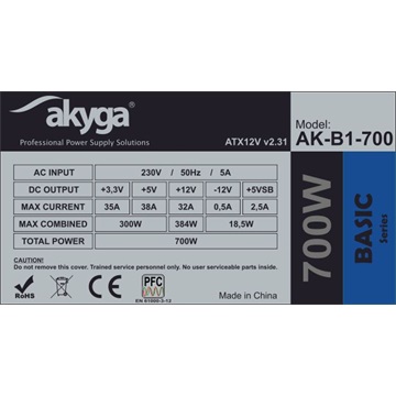 Akyga 700W - 12cm - AK-B1-700