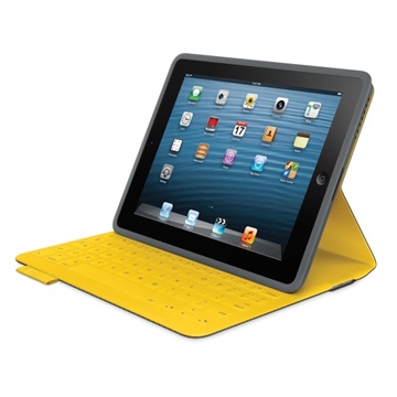 TPK Logitech FabricSkin Keyboard Folio US for iPad Air - Grey / Yellow