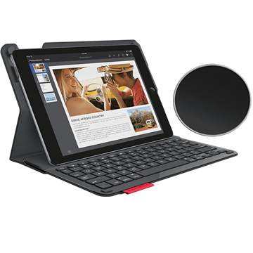 Logitech Type+ iPad Air 2 - UK - Fekete