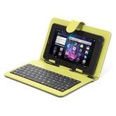 Omega OCT7KBIGH Billentyűzet HU + tok 7" tablet tartó - Zöld