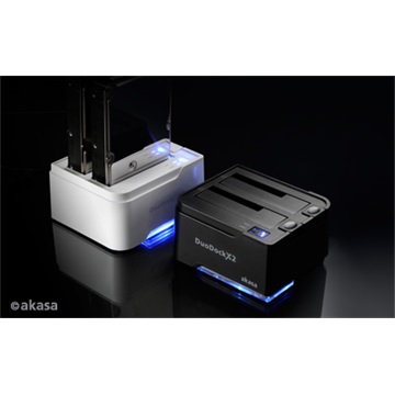 USB Akasa - dokkoló állomás - DuoDock X2 - AK-BK06U3-BKCM USB3.0 SATA I/II/III