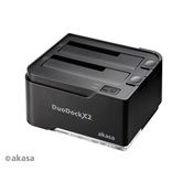 Akasa - dokkoló állomás - DuoDock X2 - AK-DK06U3-BKCM USB3.0 SATA I/II/III
