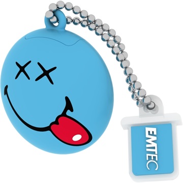 USB EMTEC Flash Drive W103 8GB USB2.0 - Smiley Kék
