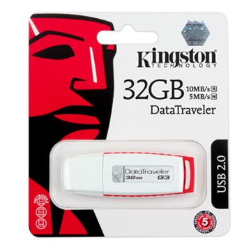 USB Kingston DTIG3 32GB USB2.0 - Fehér/piros