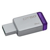 Kingston 8GB USB3.0 Ezüst-Lila Pendrive - DT50/8GB
