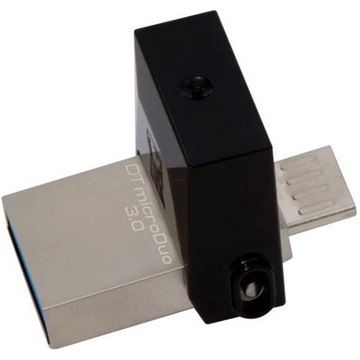 Kingston 64GB microUSB3.0 / USB3.0 Fekete Pendrive - DTDUO3/64GB