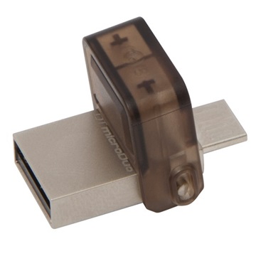 USB Kingston DataTraveler Duo 8GB - microUSB2.0 / USB2.0 - Barna (DTDUO/8GB)