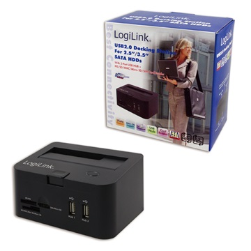 USB LogiLink QP0005 USB2.0 2,5"/3,5" SATA HDD-hez dokkoló állomás