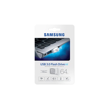 USB Samsung Fit 64GB USB3.0 Ezüst (MUF-64BB/EU)