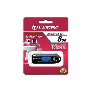 USB Transcend JetFlash 790 8GB - Fekete