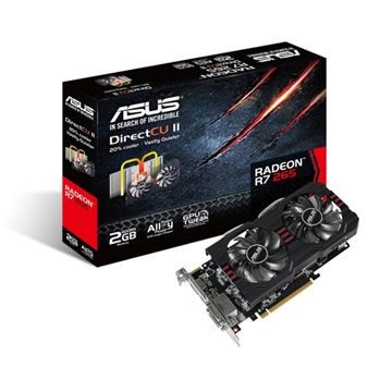 VGA Asus PCIe AMD R7 265 2GB GDDR5 - R7265-DC2-2GD5