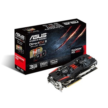 VGA Asus PCIe AMD R9 280 3GB GDDR5 - R9280-DC2-3GD5