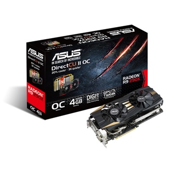 VGA Asus PCIe AMD R9 290X 4GB GDDR5 - R9290X-DC2OC-4GD5