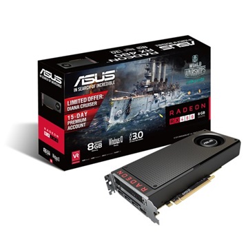 VGA Asus PCIe AMD RX 480 8GB GDDR5 - RX480-8G