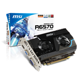 VGA MSI PCIe AMD HD 6570 1GB DDR3 - R6570-MD1GD3 V2
