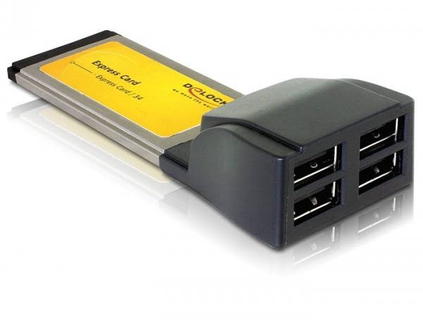 ADA Express Card adapter 4x USB2.0 port DeLock 66207