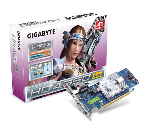 VGA Gigabyte PCIe GV-R435OC-512I - HD4350 512MB