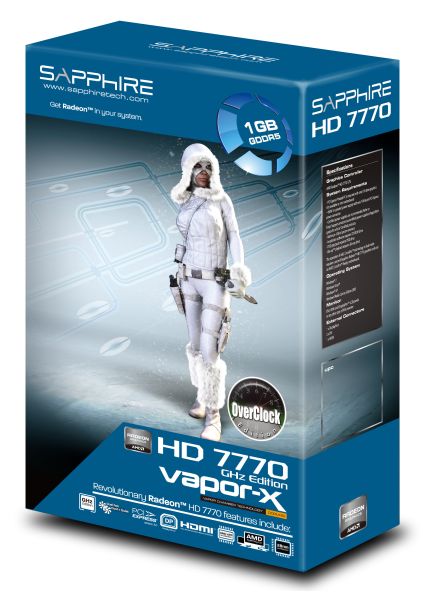 VGA Sapphire PCIe 3.0 HD7770 1GB GDDR5 VAPOR-X GHz Edition