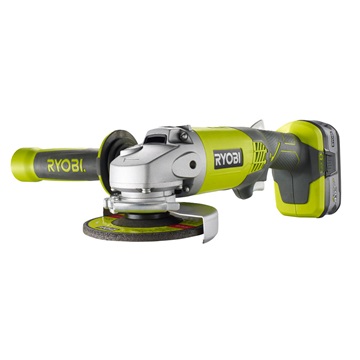 Ryobi 18 V sarokcsiszoló, 115 mm, + 1 x 4,0 Ah akkumulátor, RC18-120 töltő 