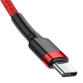 Baseus Cafule USB Type-C, 60W gyorstöltő adatkábel, 1m, piros