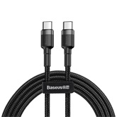 Baseus Cafule USB Type-C, 60W gyorstöltő adatkábel, 1m, szürke/fekete