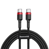 Baseus Cafule USB Type-C, 60W gyorstöltő adatkábel, 2m, piros/fekete