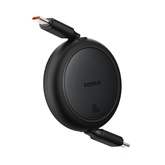Baseus Free2Pull Mini USB Type-C, 60W automata behúzós gyorstöltő adatkábel, 1m, fekete