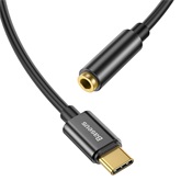Baseus L54 USB Type-C – 3.5 mm jack audió kábel, fekete