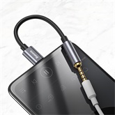 Baseus L54 USB Type-C – 3,5 mm jack audió kábel, szürke