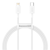 Baseus Superior USB Type-C – iPhone, 20W gyorstöltős adatkábel, 1m, fehér