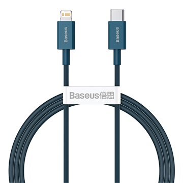 Baseus Superior USB Type-C – iPhone, 20W gyorstöltős adatkábel, 1 m, kék